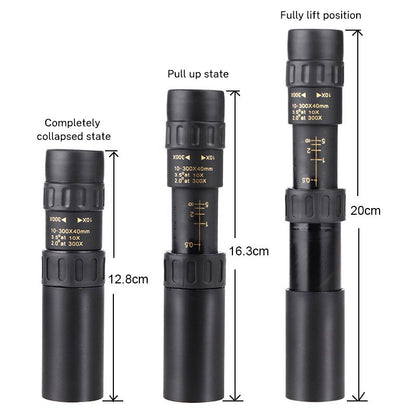 10-30×25 Zoom HD Portable Strong Long Range Professional Spyglass Monocular