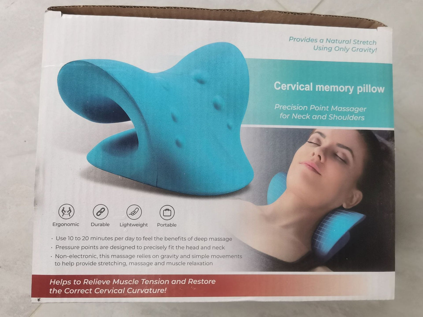 Cervical Chiropractic Traction Device neck pillow