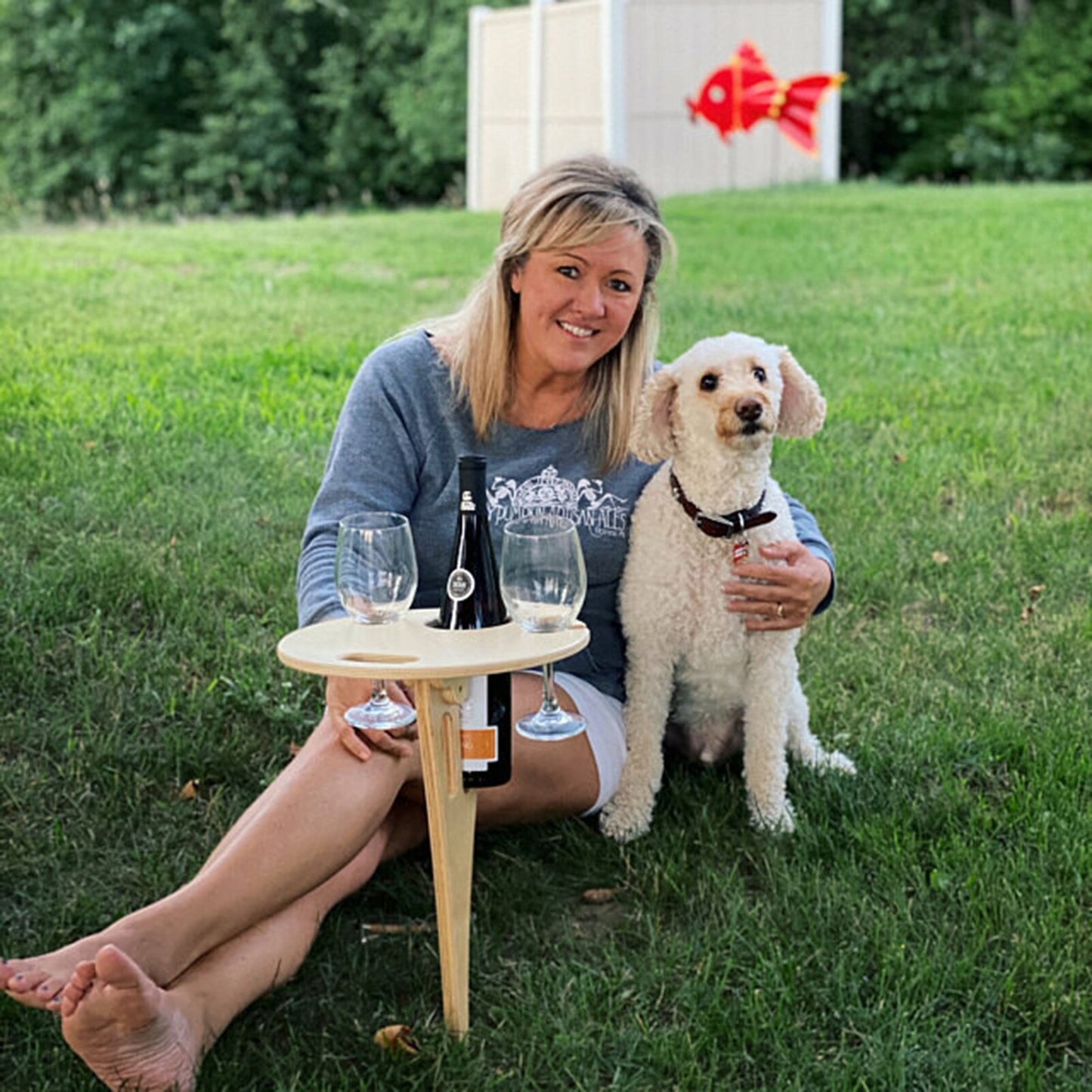 Outdoor Wine Table. Foldable