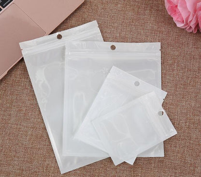 100pcs Pearlescent packaging storage bag