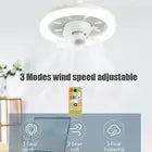 360 Rotating 48W Ceiling Fan E27 With Led Light & Remote Control