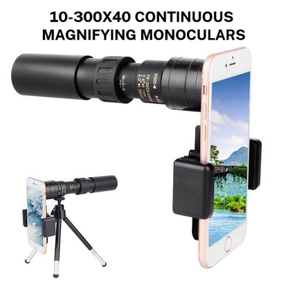 10-30×25 Zoom HD Portable Strong Long Range Professional Spyglass Monocular