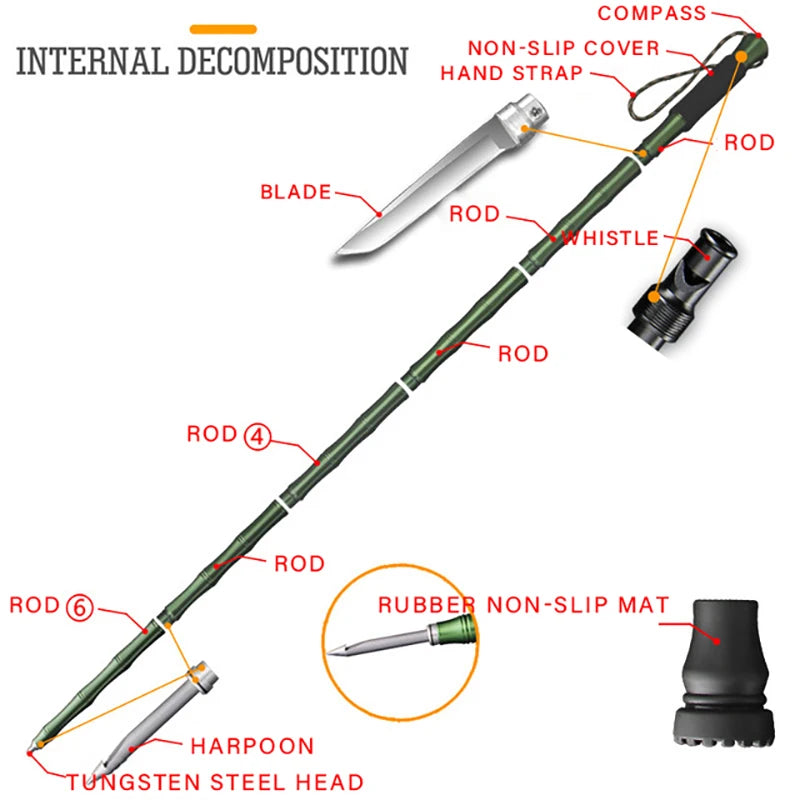 Outdoor defense Tactical Walking Sticks