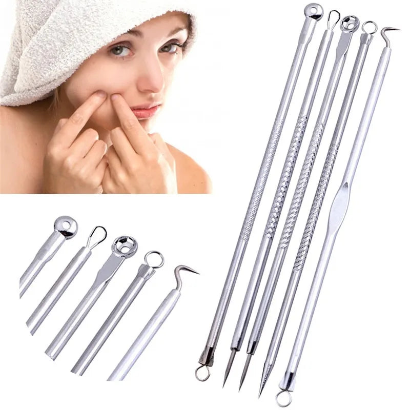 5pcs Pimple Acne Needle Remover Tool