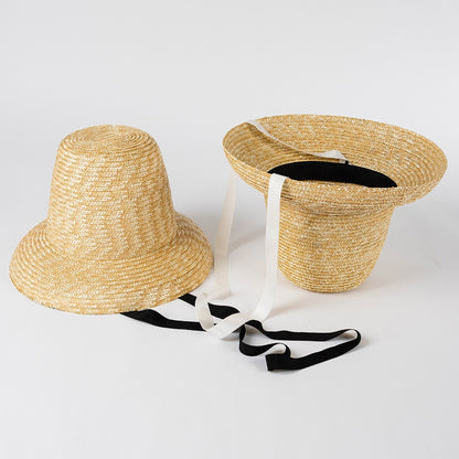 Summer New Versatile Straw High Straw Hat