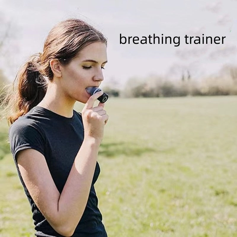 Portable breathing trainer