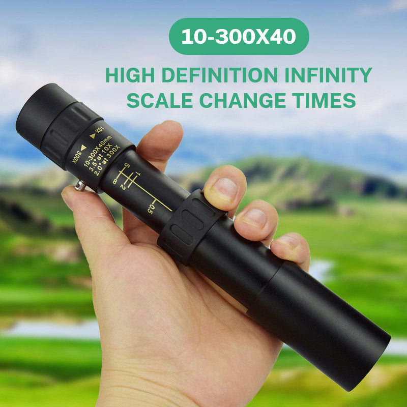 10-30×25 Zoom HD Portable Strong Long Range Professional Spyglass Monocular