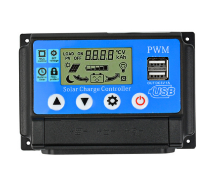 24V 12V Auto Solar Panel Battery Charge Controller