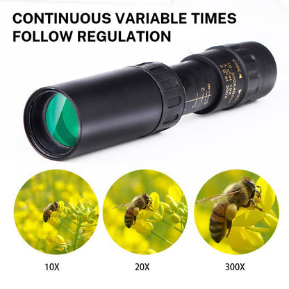 10-30×25 Zoom HD Portable Strong Long Range Professional Spyglass Monocular