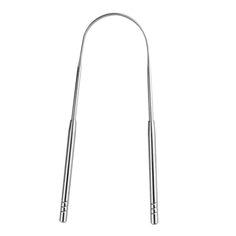 Stainless steel tongue scraper