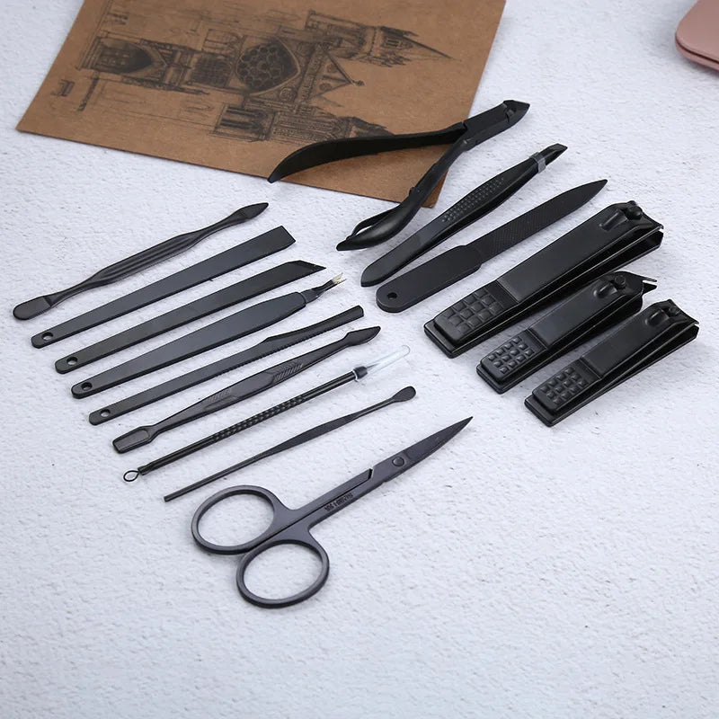 15pcs / Set Stainless Steel Nail Clipper Tools